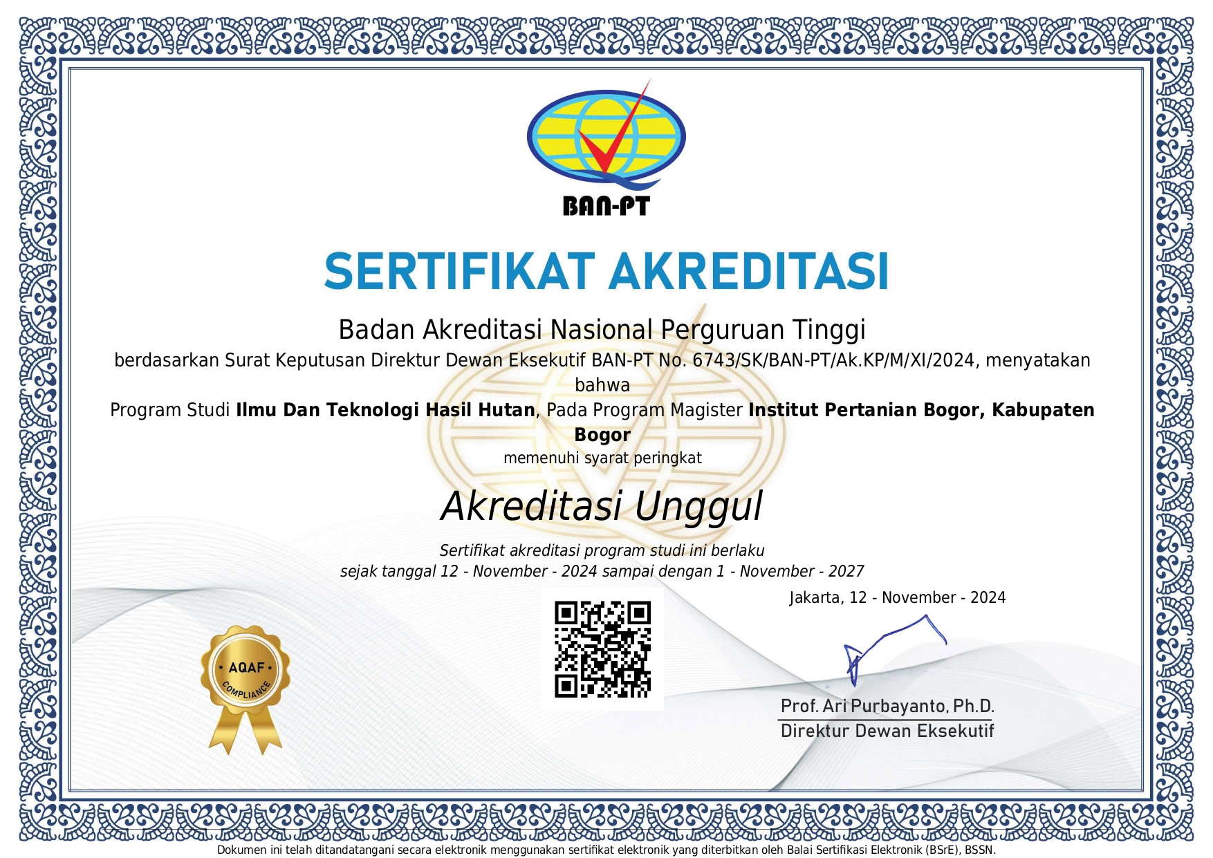 Sertifikat Akreditasi